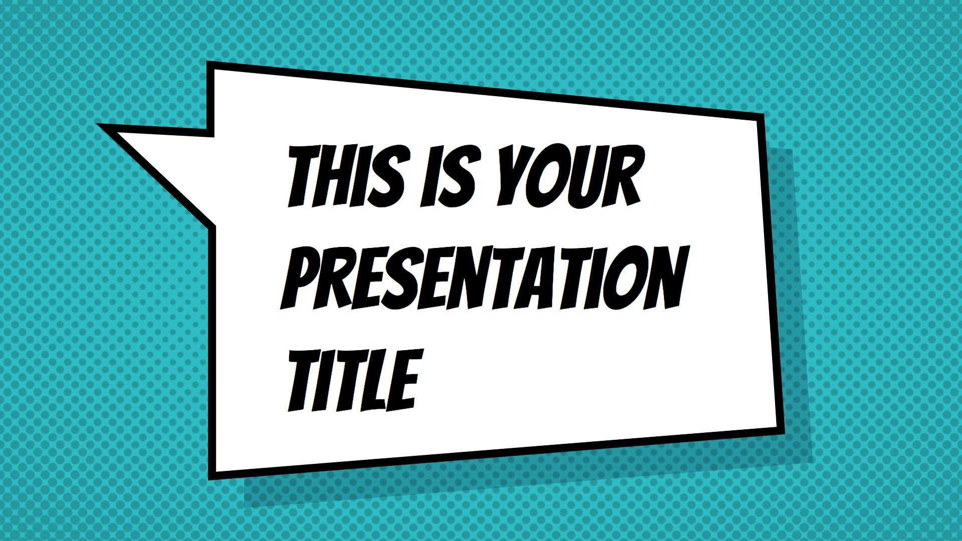Free Powerpoint Template Or Google Slides Theme With In Comic Powerpoint Template