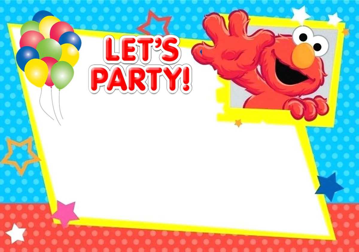 Free Printable Elmo Birthday Invitation Card | Invitations Within Elmo Birthday Card Template