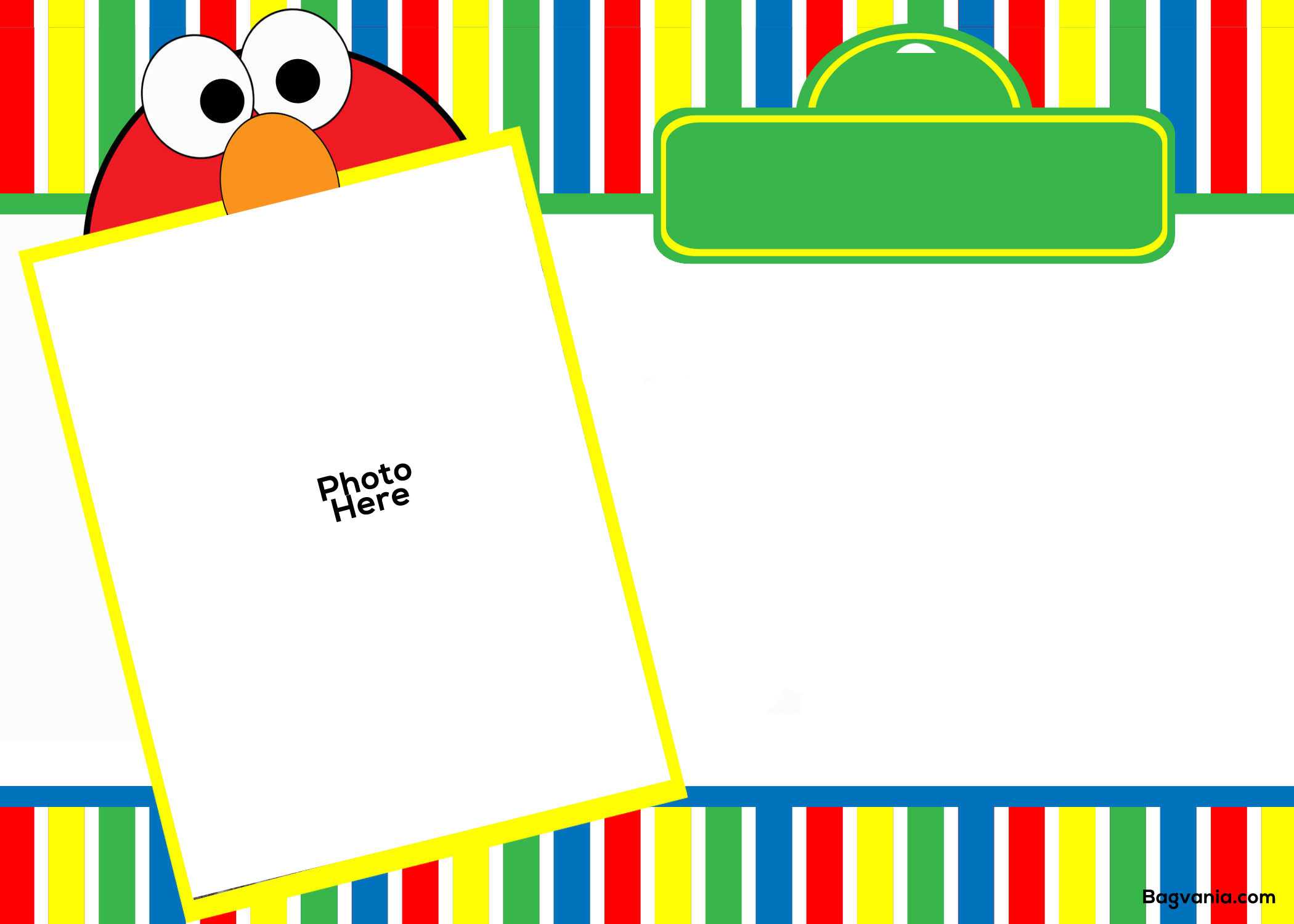 Free Printable Elmo Birthday Invitations – Bagvania Intended For Elmo Birthday Card Template
