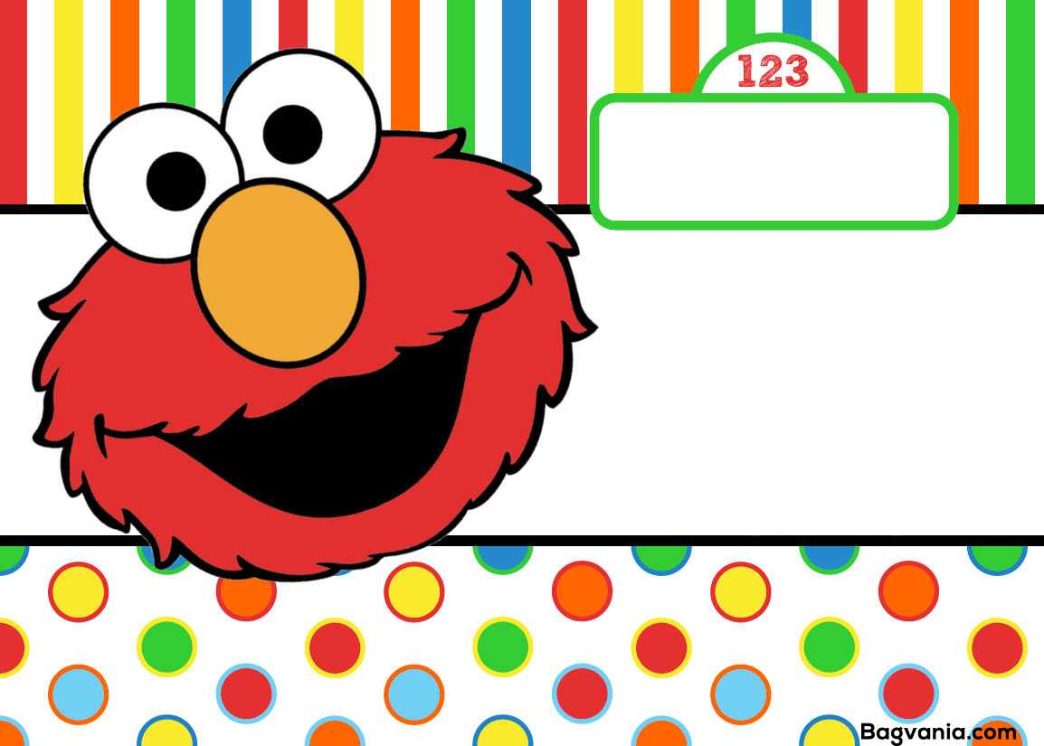 Free Printable Elmo Birthday Invitations – Bagvania With Regard To Elmo Birthday Card Template