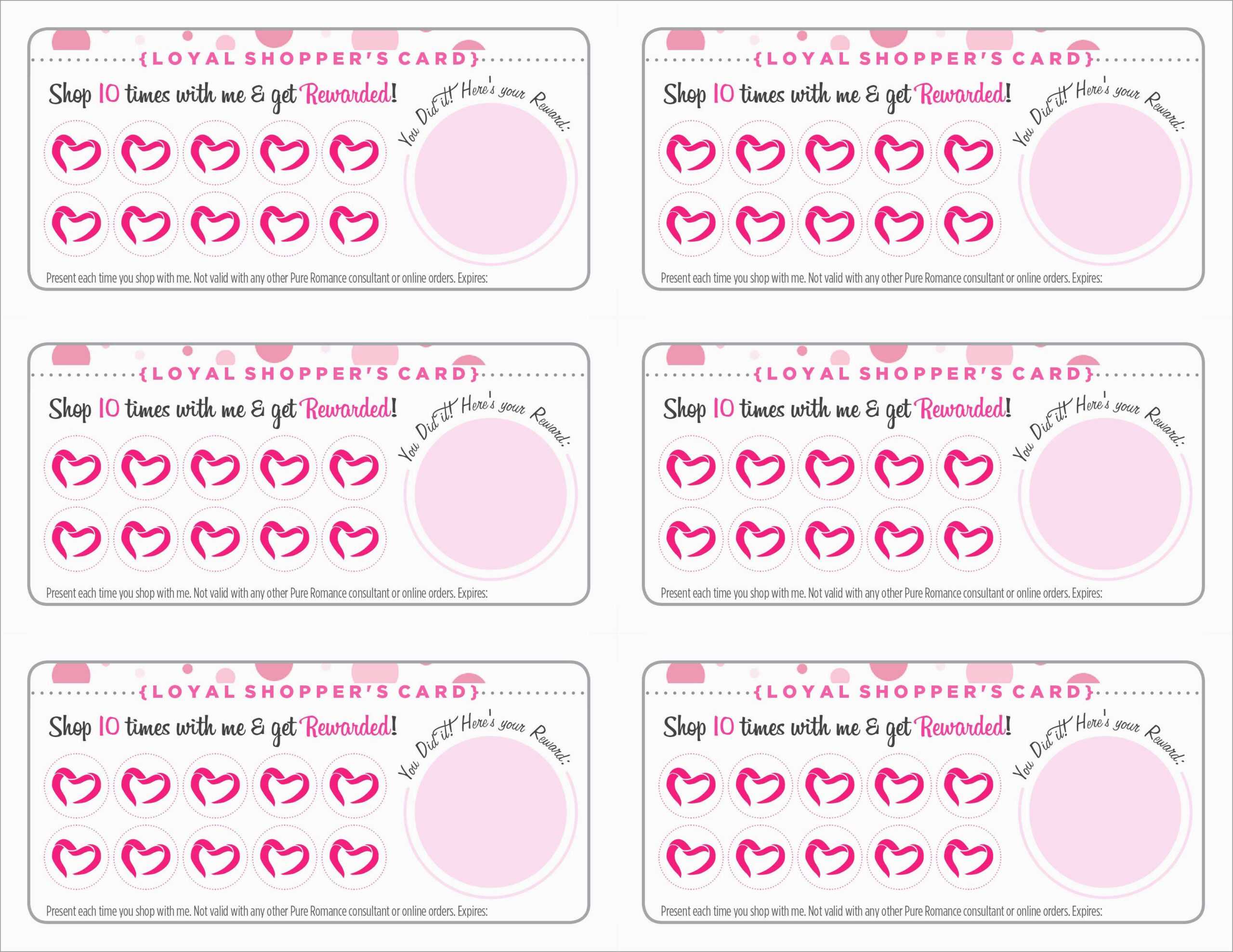 Free Printable Loyalty Card Template – Karati.ald2014 For Free Printable Punch Card Template