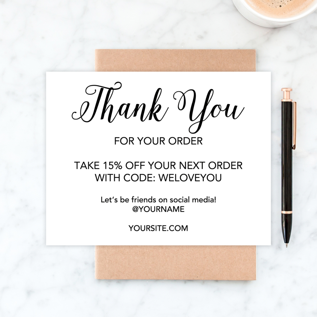 Free Printable Thank You Cards For Business – Chicfetti Throughout Free Printable Thank You Card Template