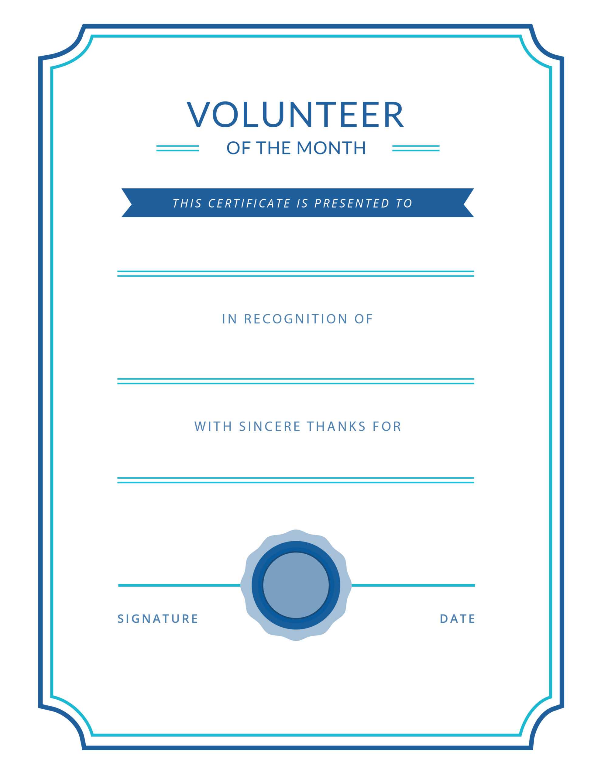 Free Printable Volunteer Appreciation Certificates | Signup In Classroom Certificates Templates