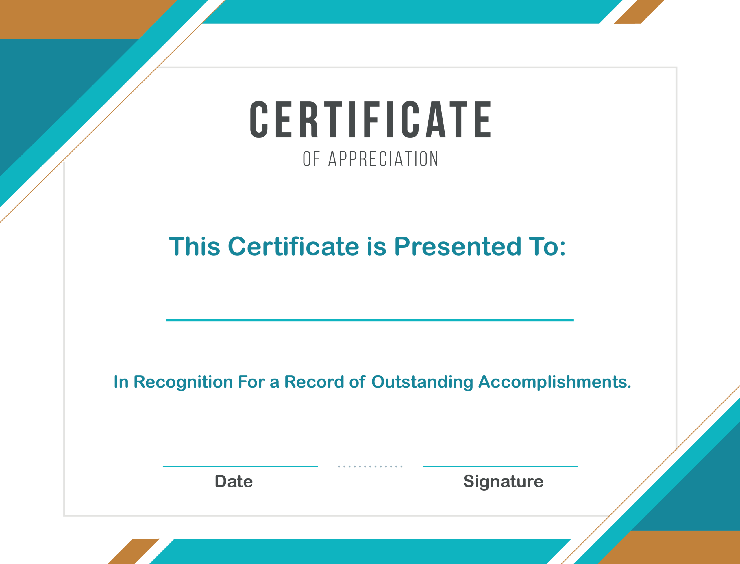 Free Sample Format Of Certificate Of Appreciation Template In Template For Recognition Certificate