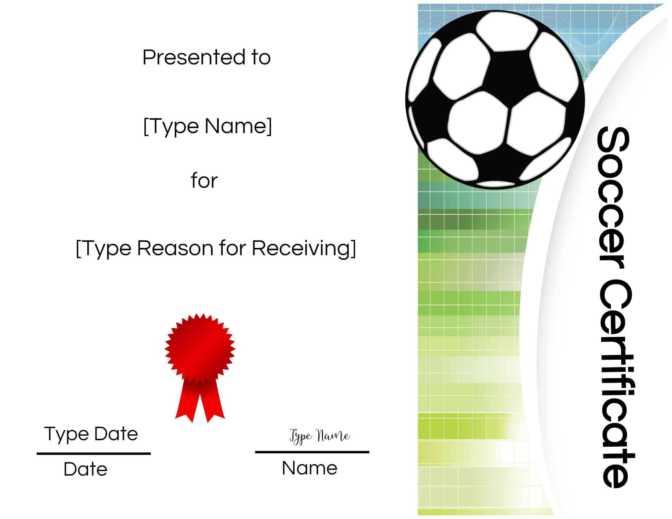 Free Soccer Certificate Maker | Edit Online And Print At Home With Regard To Soccer Award Certificate Template