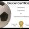 Free Soccer Certificate Maker | Edit Online And Print At Home with regard to Soccer Certificate Template