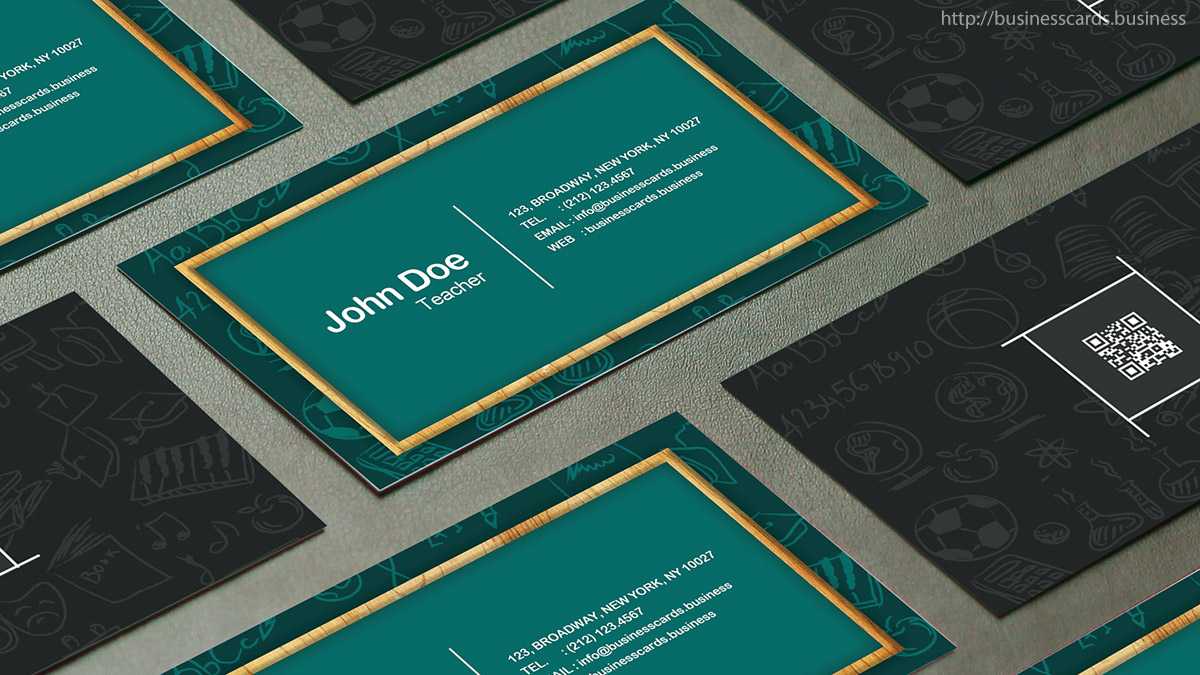 Free Teacher Business Card Template : Business Cards Templates In Business Cards For Teachers Templates Free