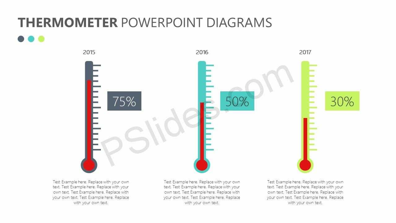Free Thermometer Powerpoint Diagrams – Pslides Pertaining To Thermometer Powerpoint Template