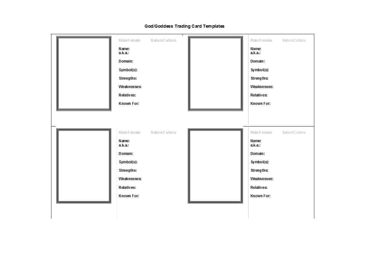 Free Trading Card Template – Karati.ald2014 Intended For Baseball Card Size Template