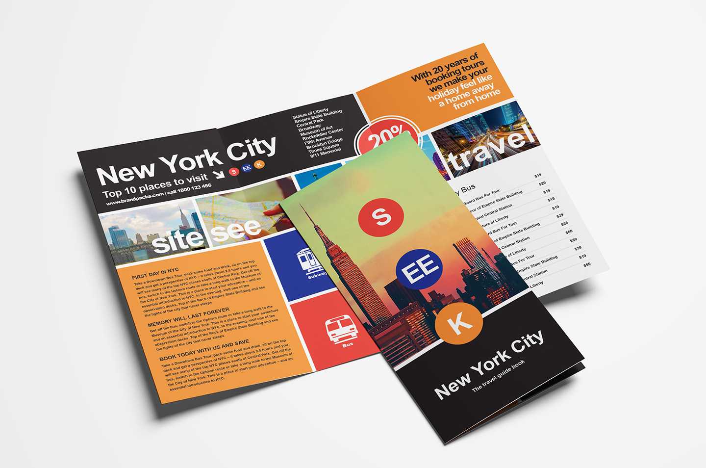 Free Travel Trifold Brochure Template For Photoshop Within Free Online Tri Fold Brochure Template