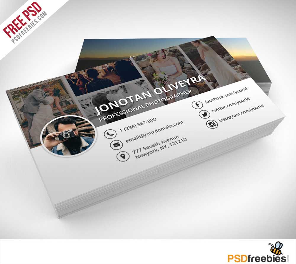 Freebie : Professional Photographer Business Card Psd On Behance Regarding Photography Business Card Template Photoshop