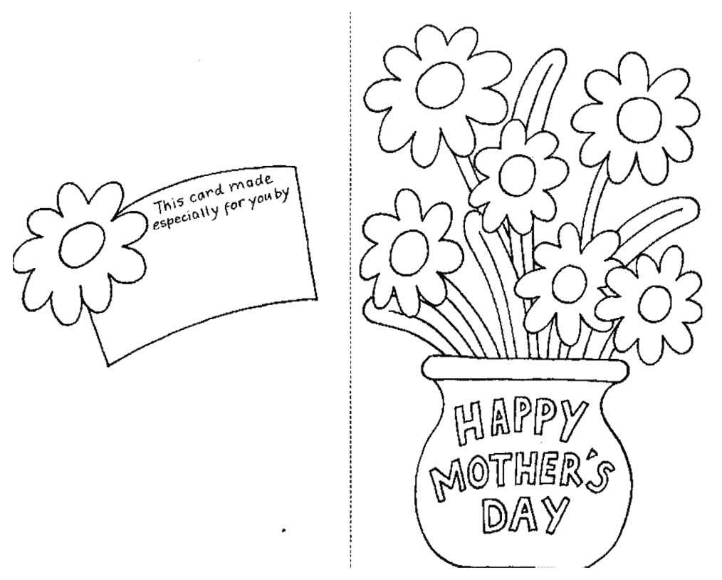 Fresh Mother Day Card Coloring Page | Coloring Pages With Regard To Mothers Day Card Templates