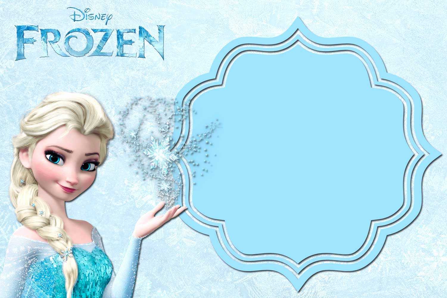 Frozen Birthday Invitations Free - Karati.ald2014 Intended For Frozen Birthday Card Template