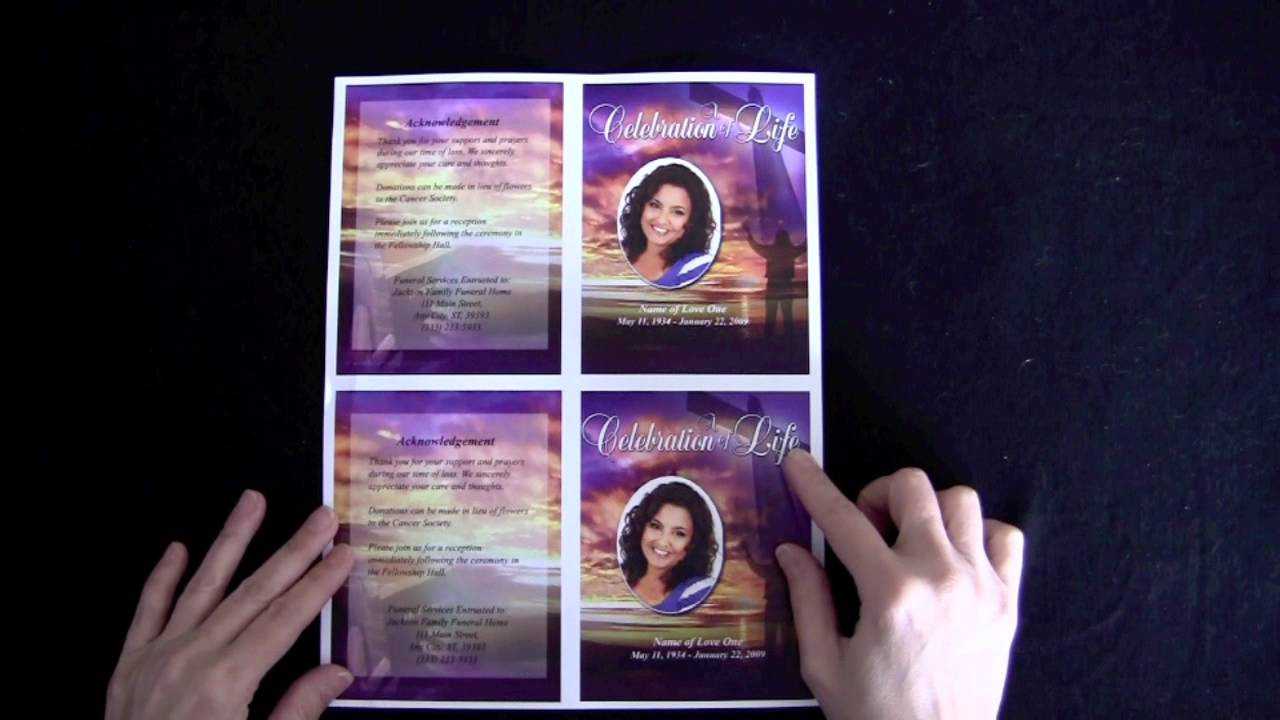 Funeral Memorial Cards – The Funeral Program Site For Memorial Cards For Funeral Template Free
