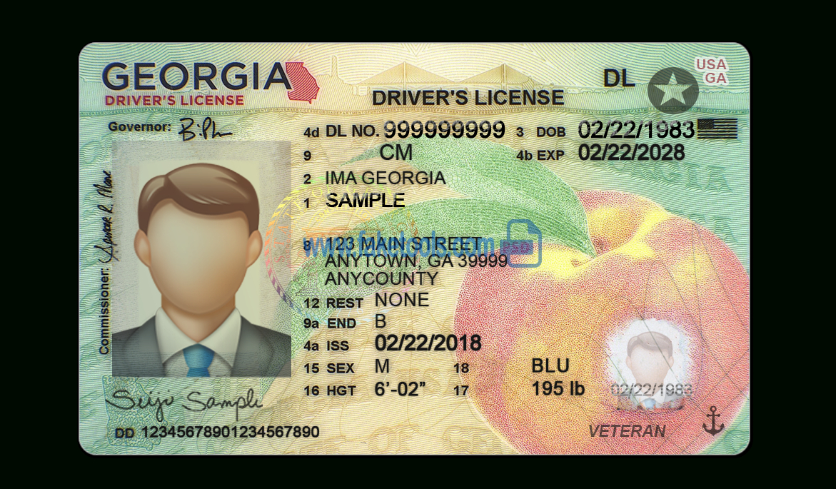 Georgia Driving License Psd Template New Version (V1) Inside Georgia Id Card Template