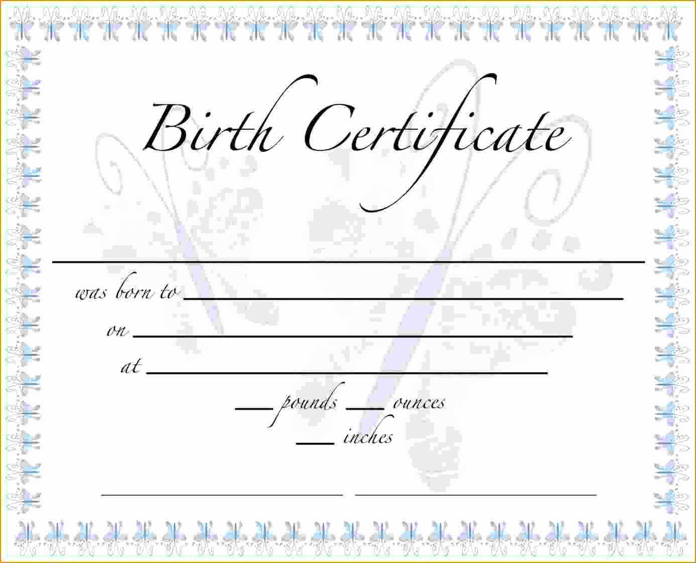 German Birth Certificate Template - Karan.ald2014 With Regard To Birth Certificate Templates For Word