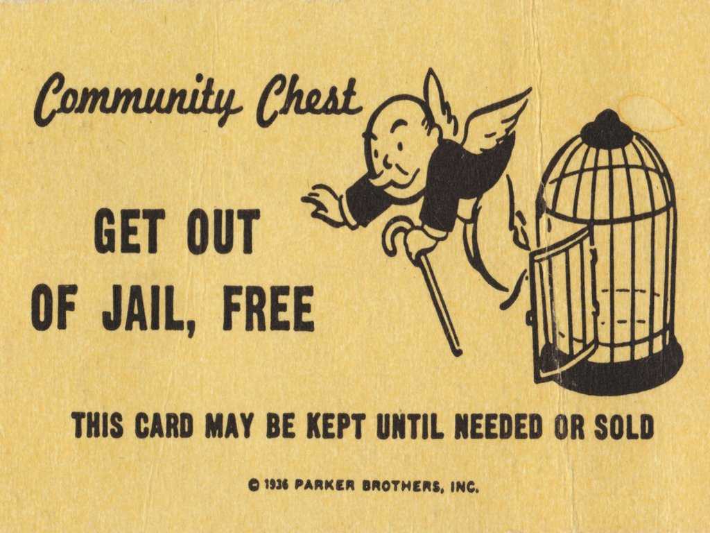 Get Out Of Jail Free Card Monopoly Blank Template - Imgflip Regarding Get Out Of Jail Free Card Template