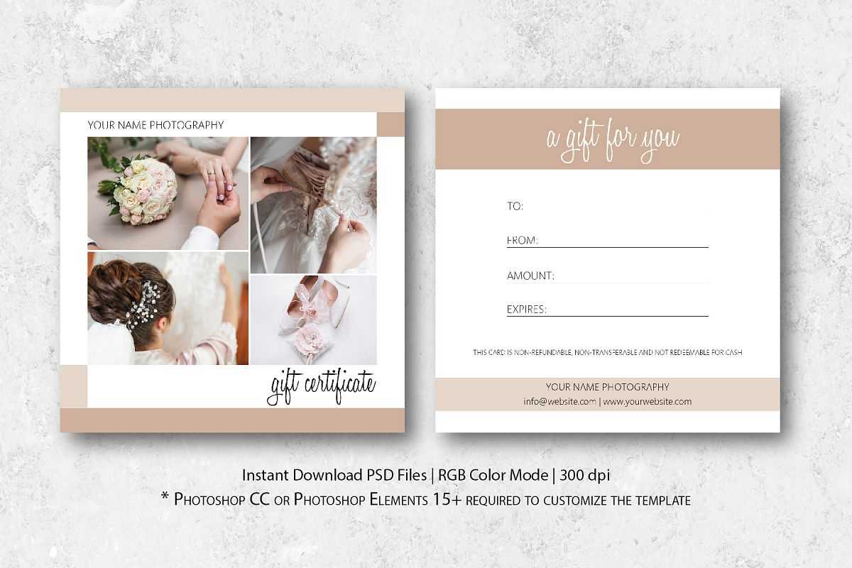 Gift Cards For Photographers - Karan.ald2014 For Photoshoot Gift Certificate Template