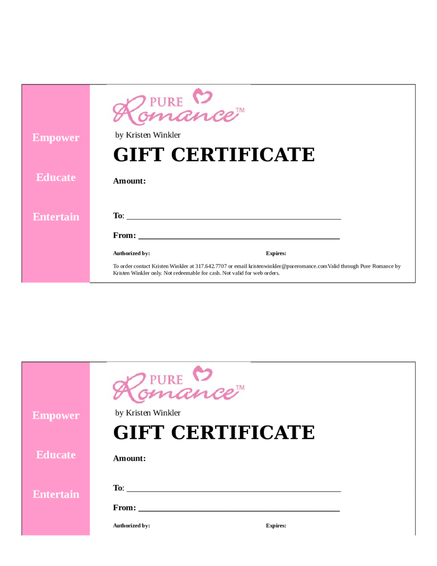 Gift Certificate Template Word – Edit, Fill, Sign Online Throughout Fillable Gift Certificate Template Free