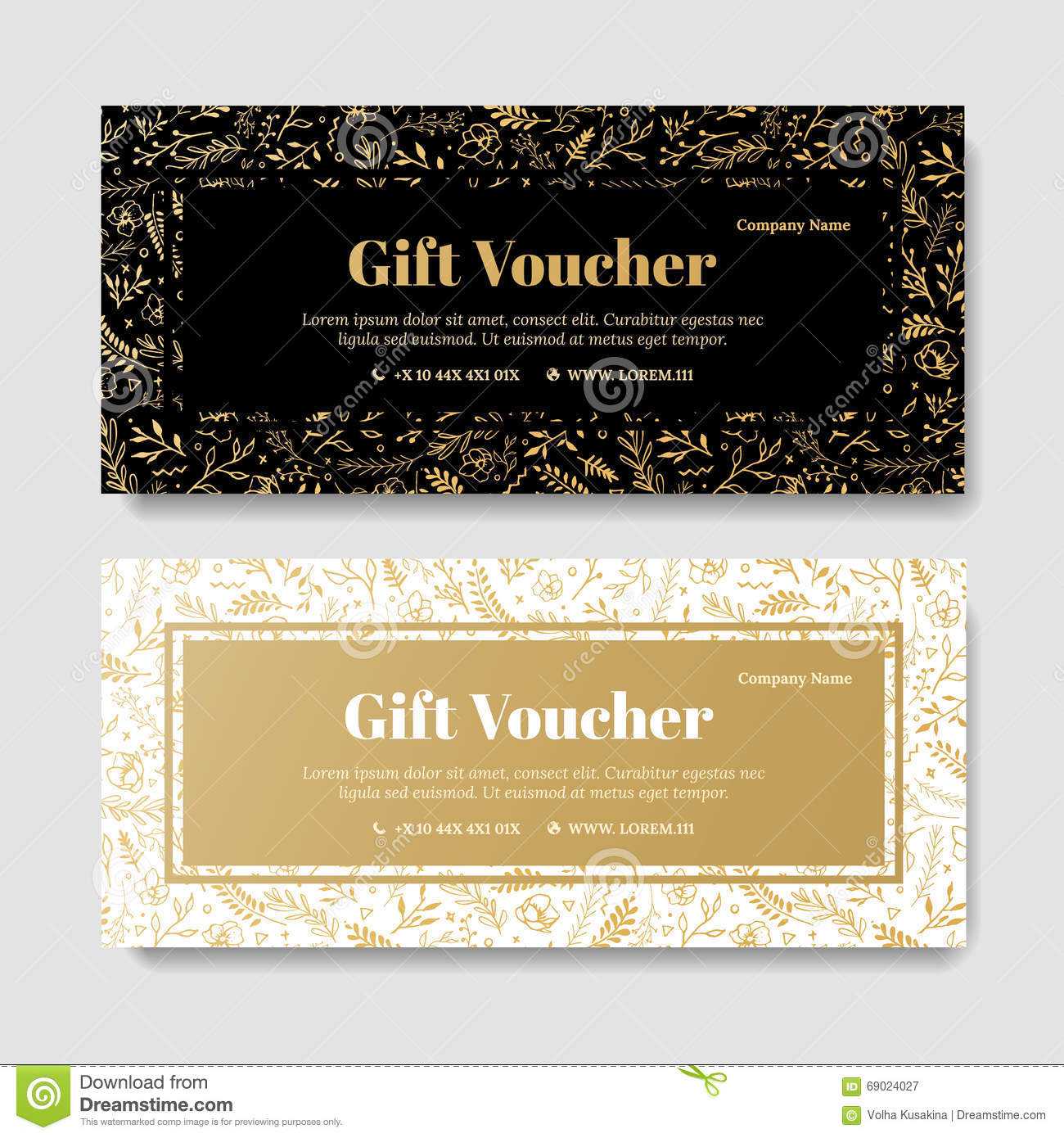 Gift Premium Voucher, Coupon Template. Stock Illustration Regarding Spa Day Gift Certificate Template