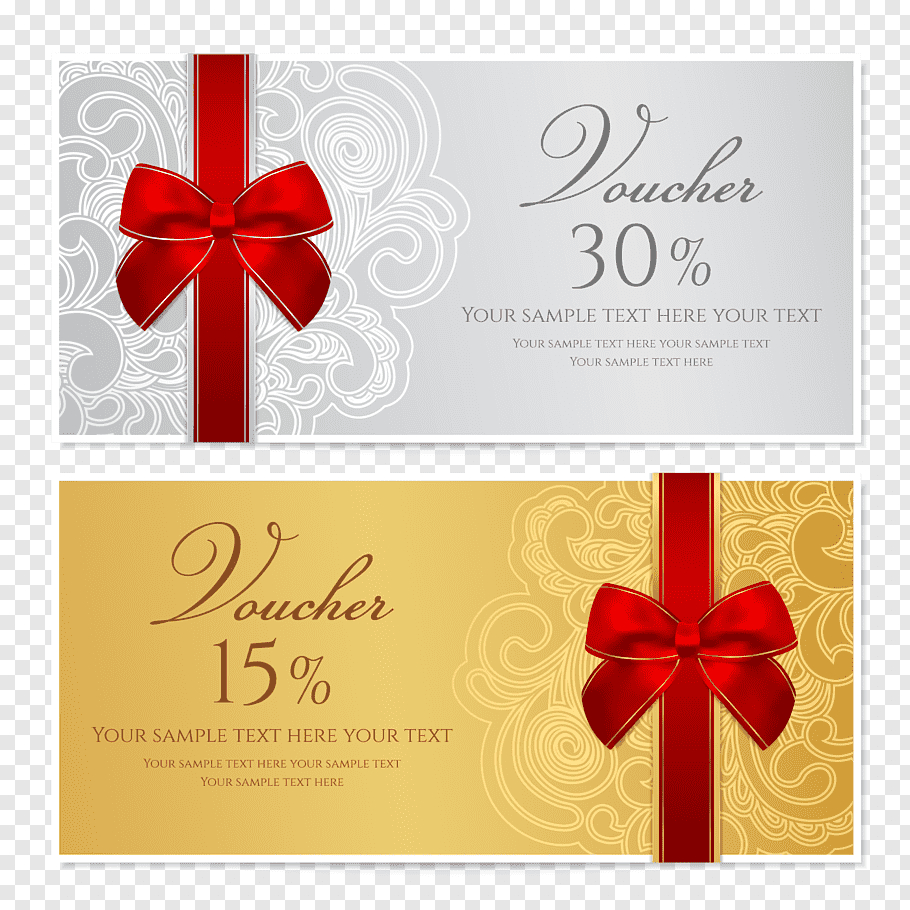 Gold And Gray Vouchers Cards, Template Voucher Gift Card Inside Present Card Template