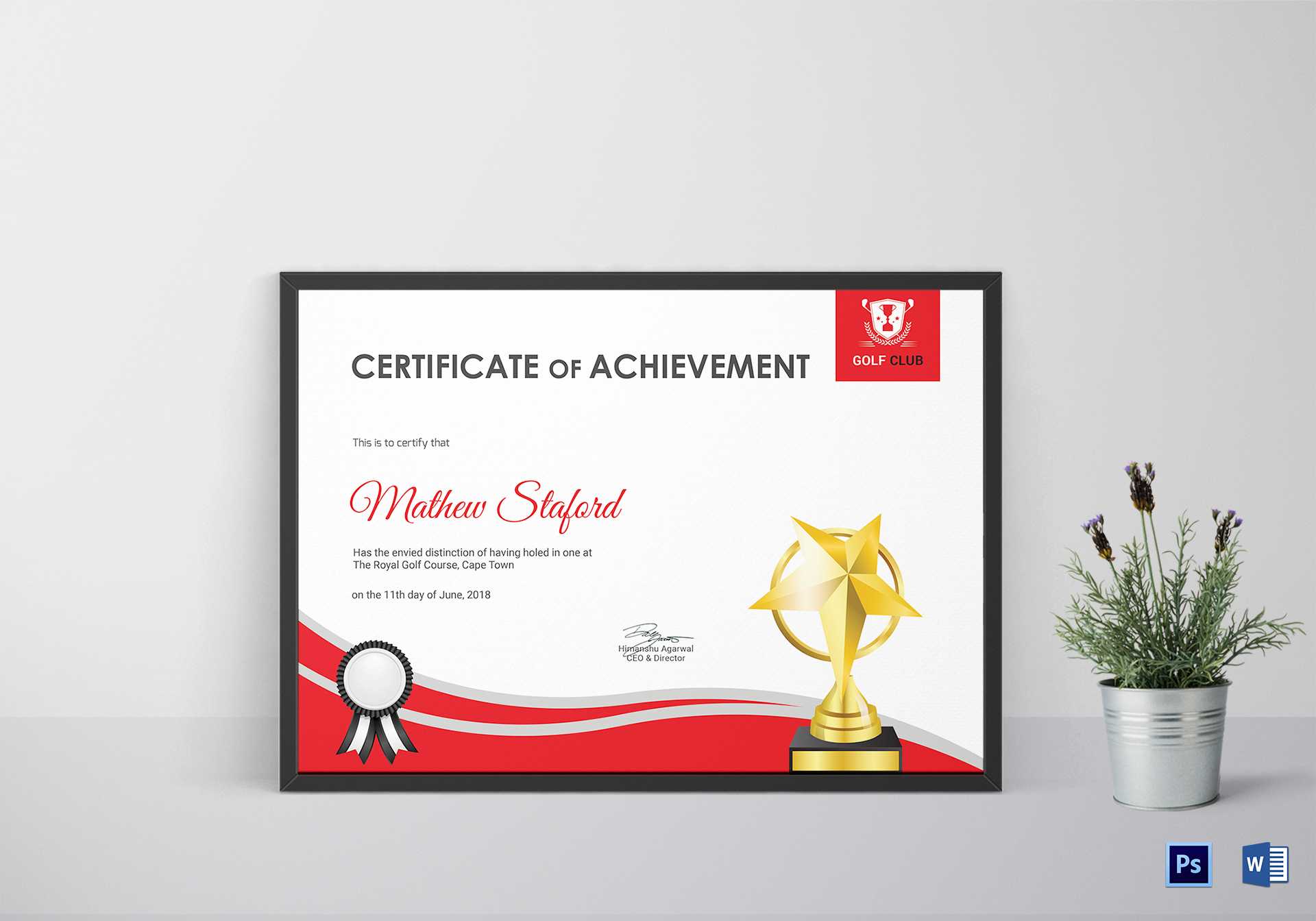 Golf Achievement Certificate Template Pertaining To Golf Certificate Templates For Word