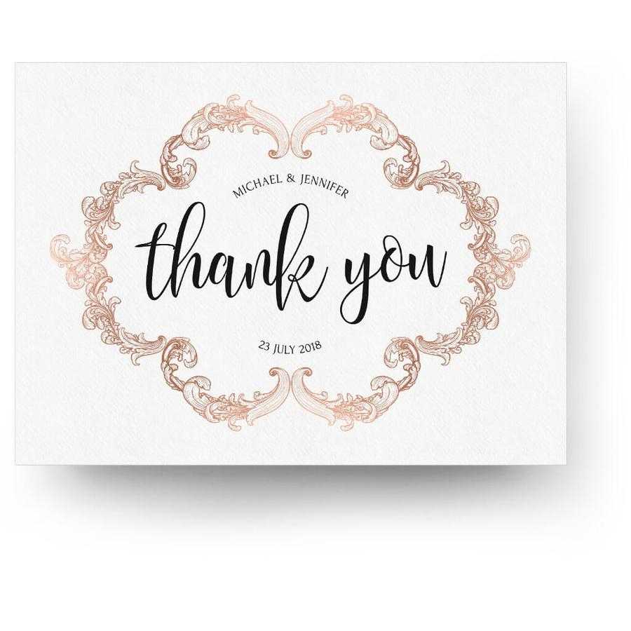 Guide] What To Say In Wedding Thank You Cards Intended For Template For Wedding Thank You Cards
