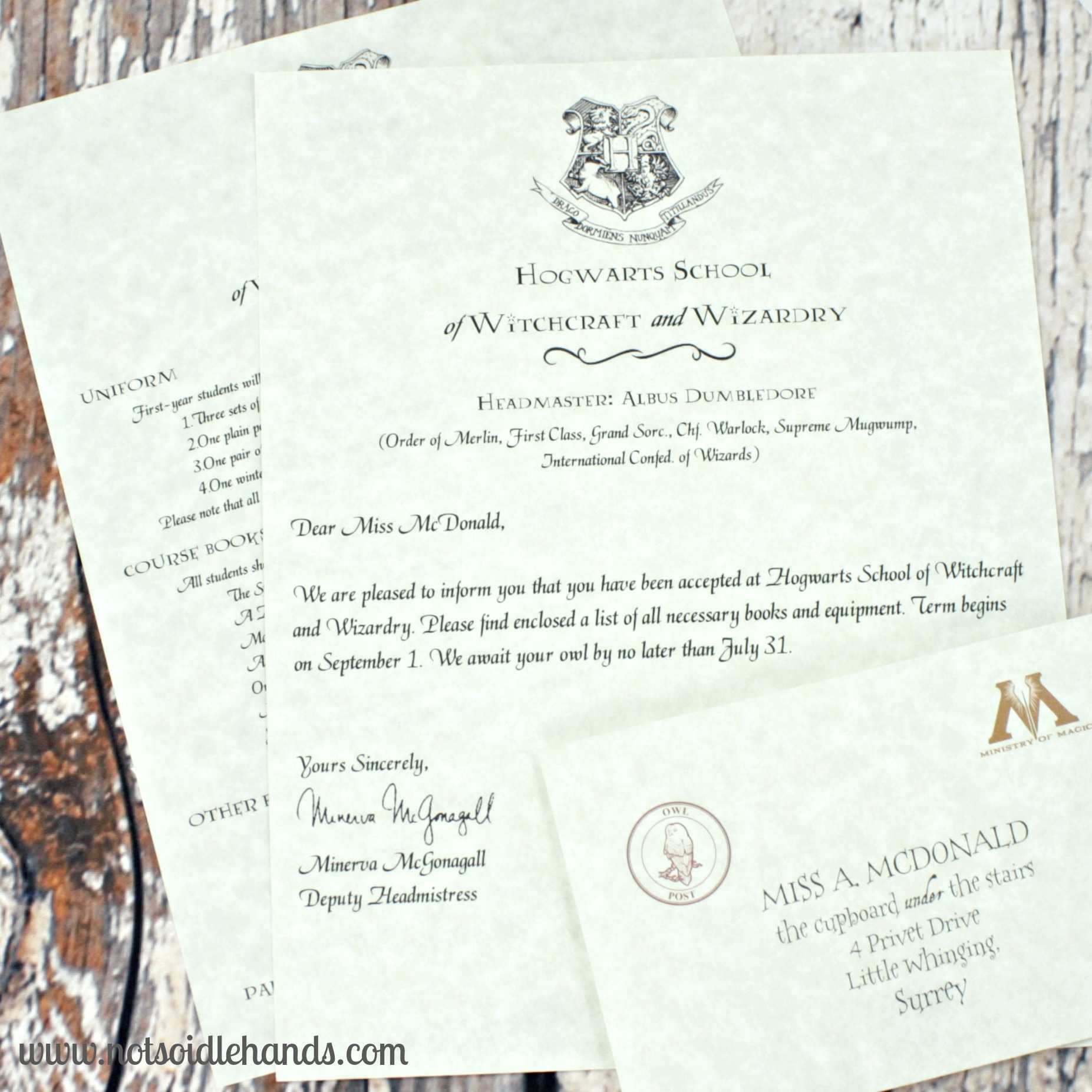 Harry Potter Birthday Invitations And Authentic Acceptance Regarding Acceptance Card Template