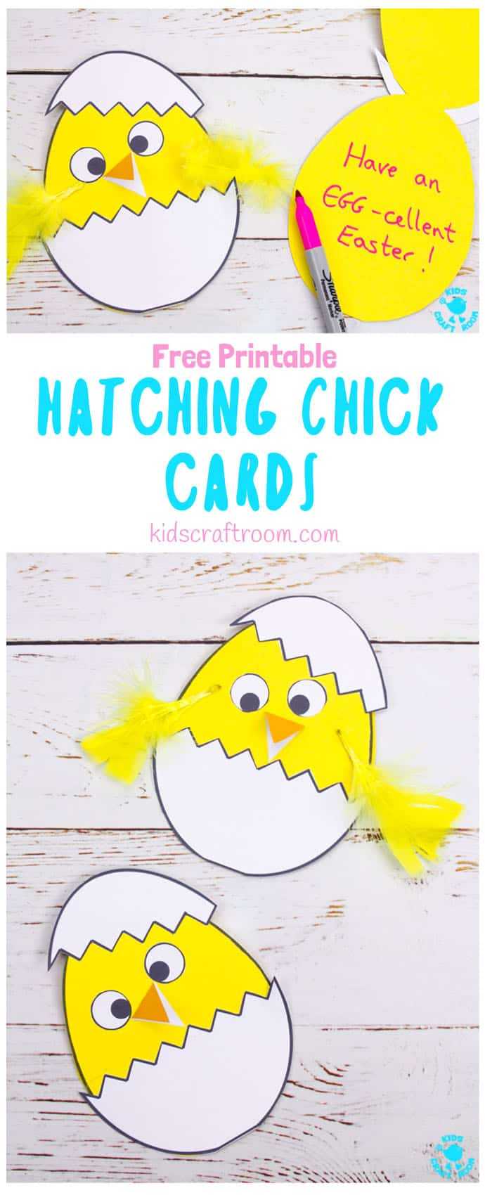 Hatching Chick Easter Card Craft – Kids Craft Room With Regard To Easter Chick Card Template