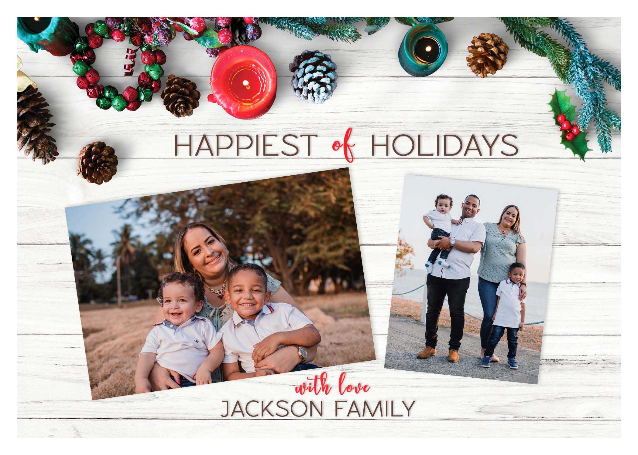 Holiday Greeting Card 1 | Dioskouri Designs With Free Christmas Card Templates For Photographers