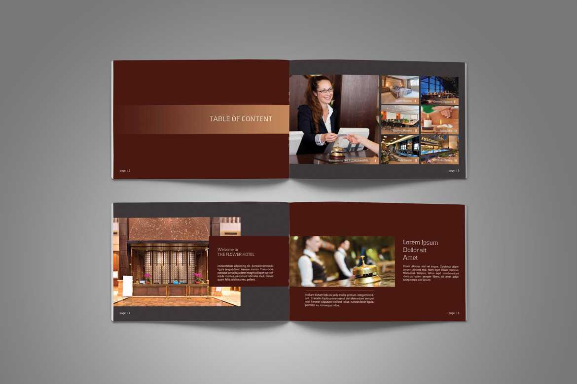 Hotel Brochure - Vsual inside Hotel Brochure Design Templates