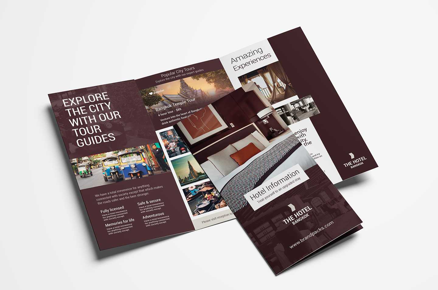 Hotel Tri Fold Brochure Template V2 – Psd, Ai & Vector With Regard To Hotel Brochure Design Templates