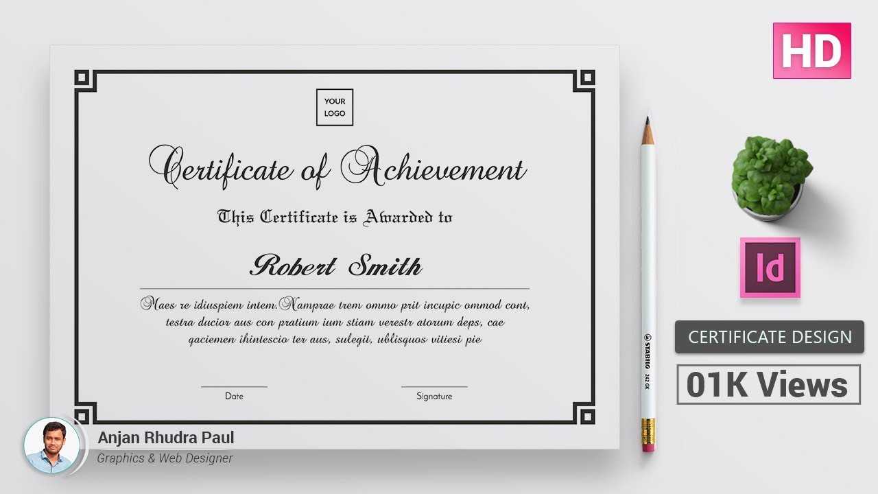 How To Create A Certificate Template In Indesign : ✪ Indesign Tutorial ✪ Within Indesign Certificate Template