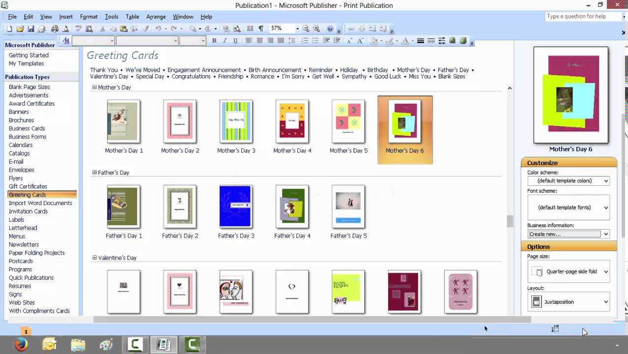 How To Create A Greeting Card With Microsoft Publisher Inside Birthday Card Publisher Template