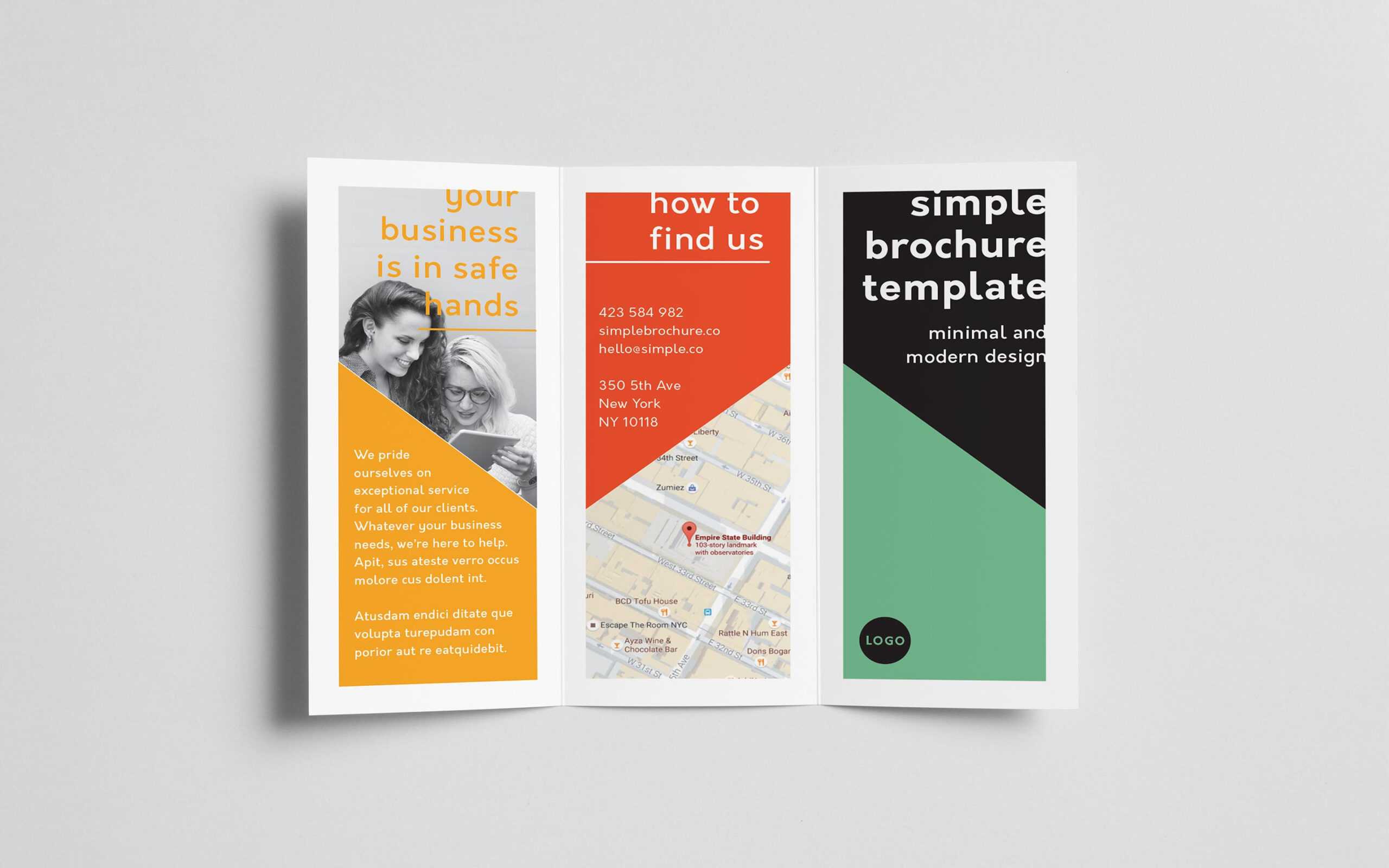 How To Create A Trifold Brochure In Adobe Indesign With Gate Fold Brochure Template Indesign