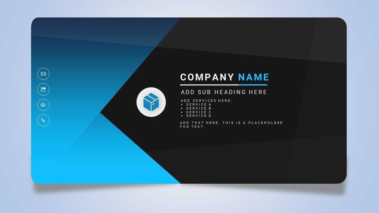 How To Design A Creative Business Or Name Card In Microsoft Office  Powerpoint Ppt Pertaining To Business Card Template Powerpoint Free