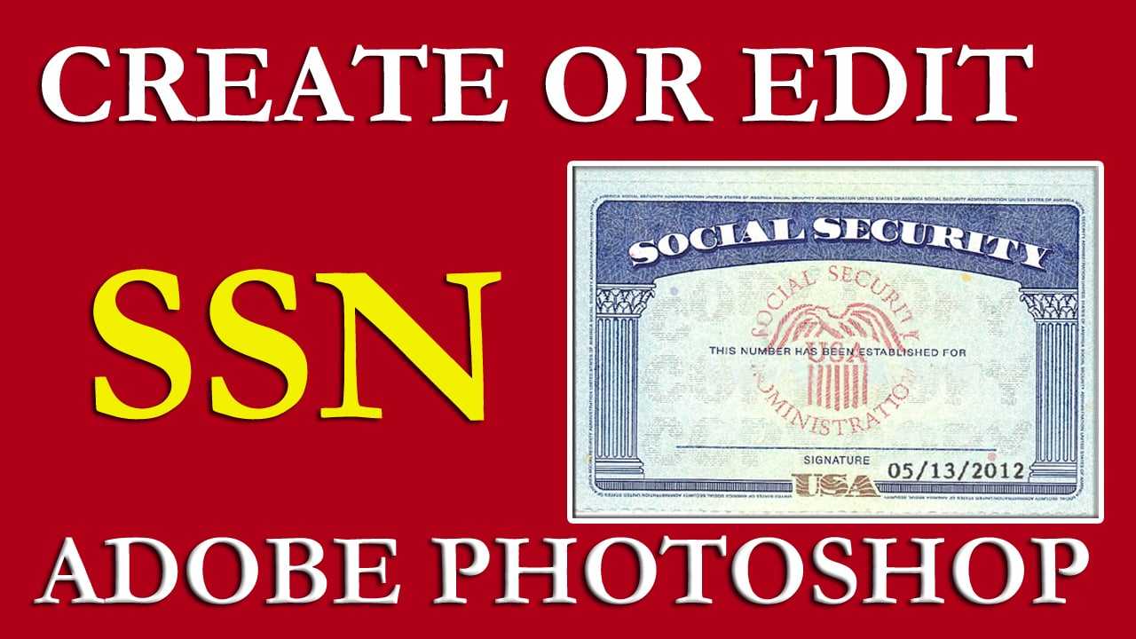 How To Edit Ssn | Ssn Pdf Template Download Free On Vimeo For Social Security Card Template Psd