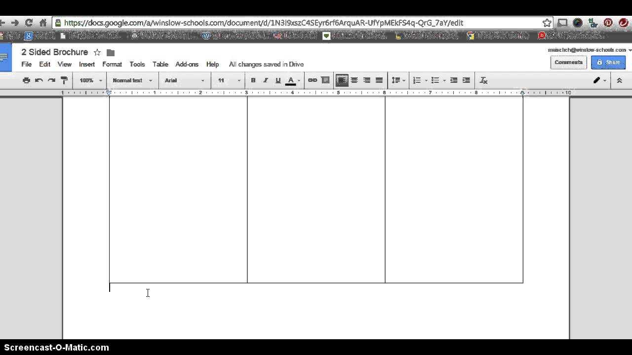 How To Make 2 Sided Brochure With Google Docs Inside 6 Sided Brochure Template