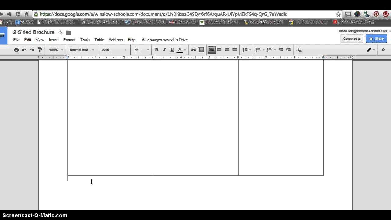 How To Make 2 Sided Brochure With Google Docs Inside Brochure Template Google Drive