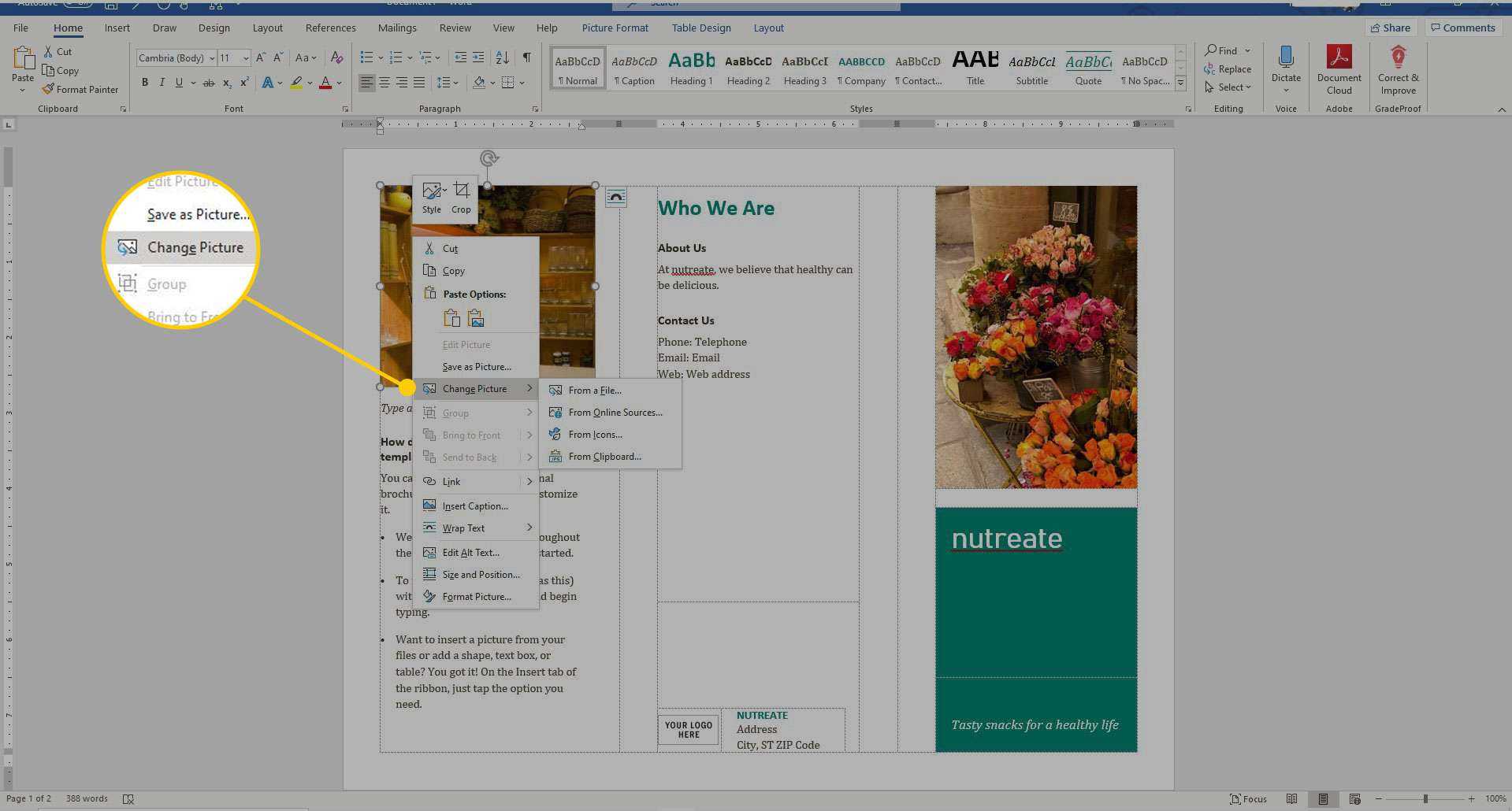 How To Make A Brochure On Microsoft Word Inside Office Word Brochure Template