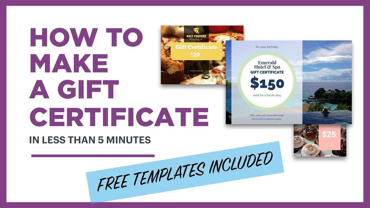 How To Make A Gift Certificate (Free Template Included) Inside Publisher Gift Certificate Template