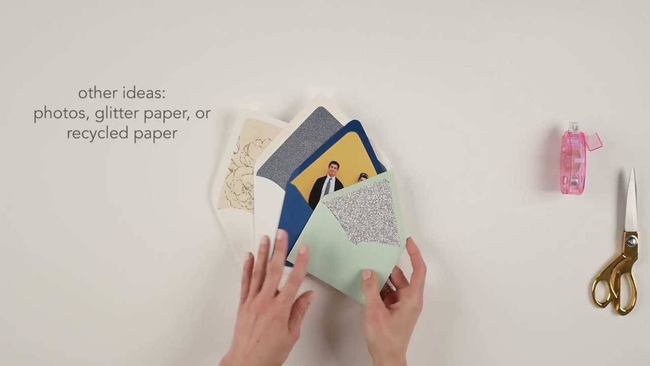 How To Make Your Own Diy Envelope Liner | Paper Source Within Paper Source Templates Place Cards