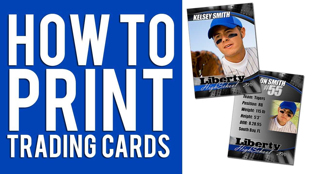 How To Print Custom Trading Cards Tutorial Within Baseball Card Template Microsoft Word