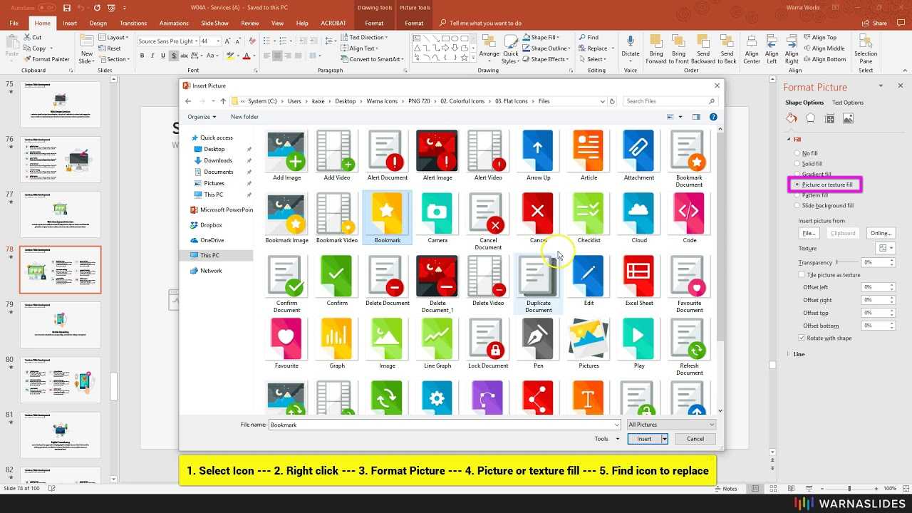 How To Replace Icon In Powerpoint Template - Warna Slides For Replace Powerpoint Template