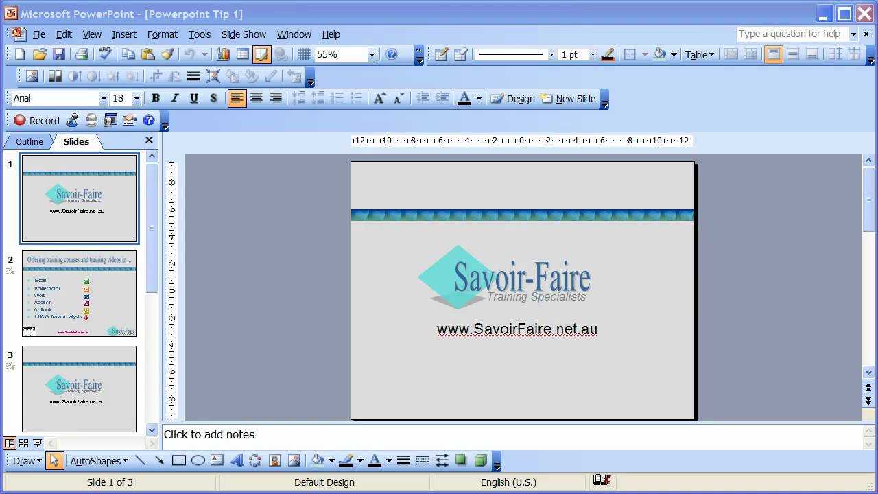 How To Save A Powerpoint Presentation As An Automatic Slideshow -  Powerpoint 2003 In How To Save Powerpoint Template