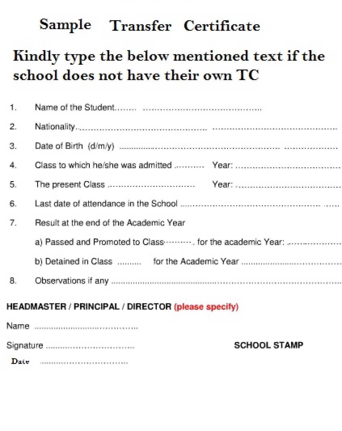 How To Write A Letter To The Principal To Request Of Pertaining To Leaving Certificate Template
