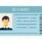 Id Card Isolated On White Background. Identification Card Icon pertaining to Personal Identification Card Template