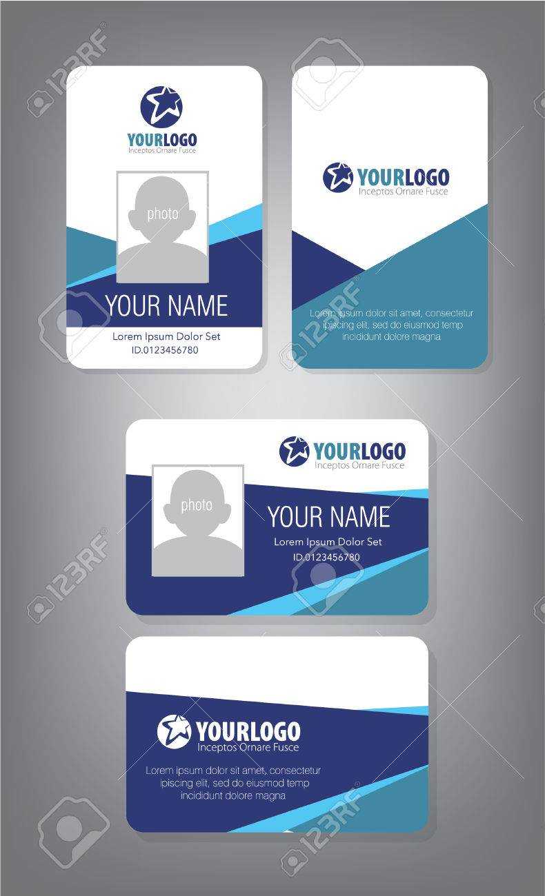 Id Card Template For Employee And Others For Personal Identification Card Template