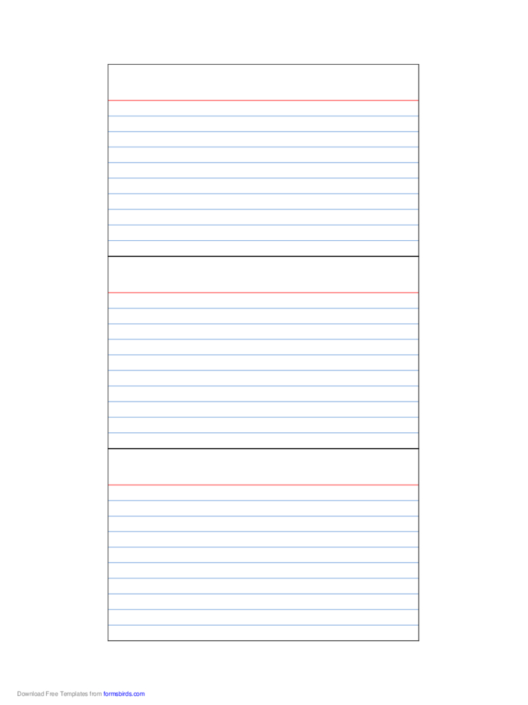 Index Card Template – 4 Free Templates In Pdf, Word, Excel For Index Card Template For Word