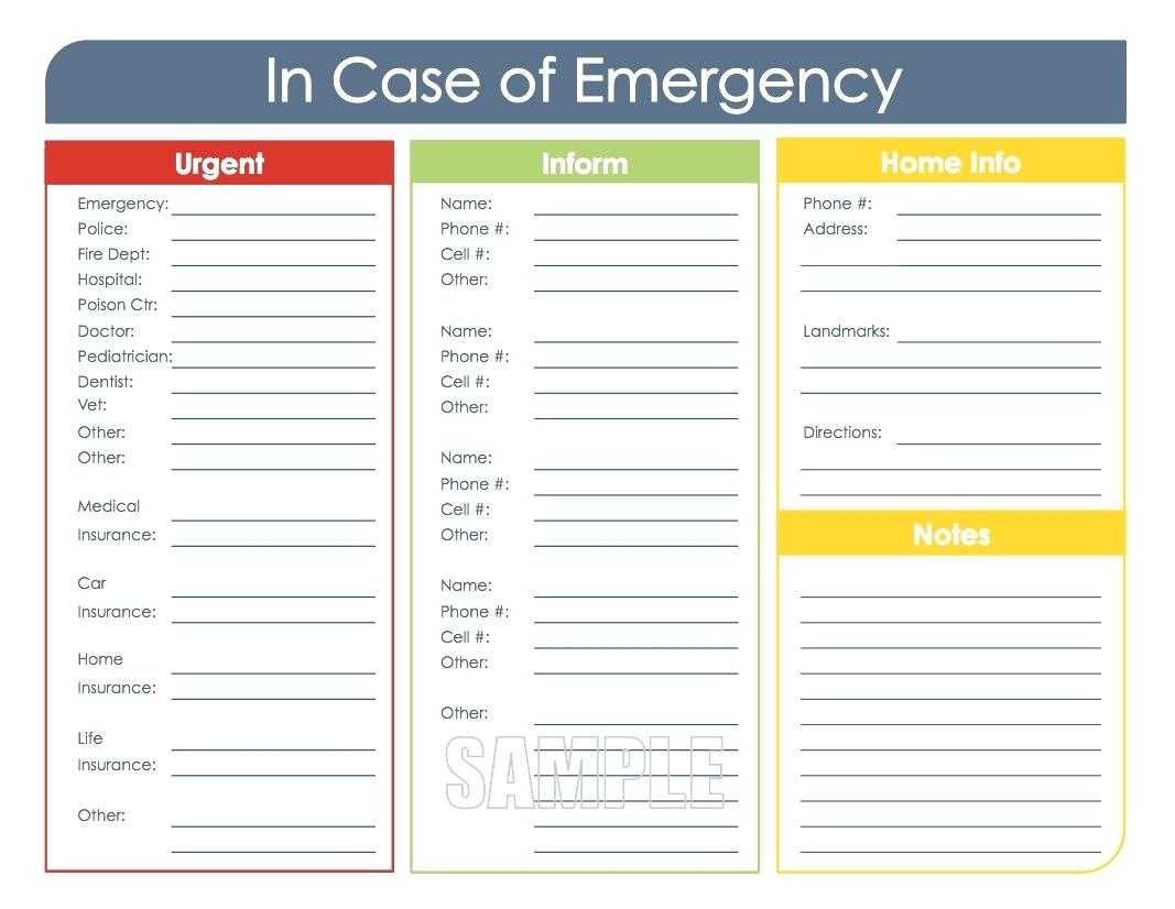 Info Card Template – Heartwork With Regard To In Case Of Emergency Card Template